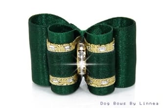 Hunter Green Satin w/ Gold Edge