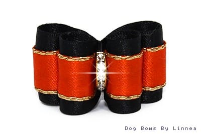 Precious Satin - Orange w/ gold