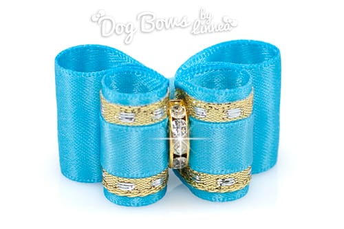 Classic Gold Satin Turquoise