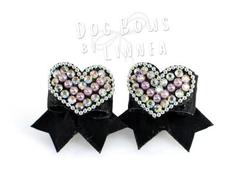 Maltese Pair ~ Crystal Heart